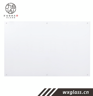 Glass Dry Erase Board, Magnetic, Ultra White Surface 48 x 72 inch,