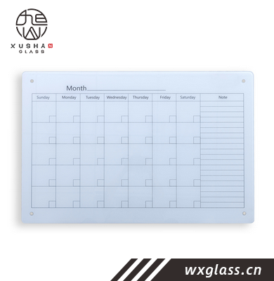 Glass Dry Erase Board, Magnetic, 60x90cm, Calendar Surface