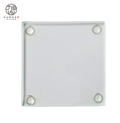 Transparent glass cushion